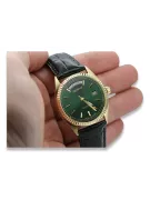 Gold men's watch Geneve ★ zlotychlopak.pl ★ Gold purity 585 333 Low Price!