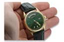 Gold men's watch Geneve ★ zlotychlopak.pl ★ Gold purity 585 333 Low Price!