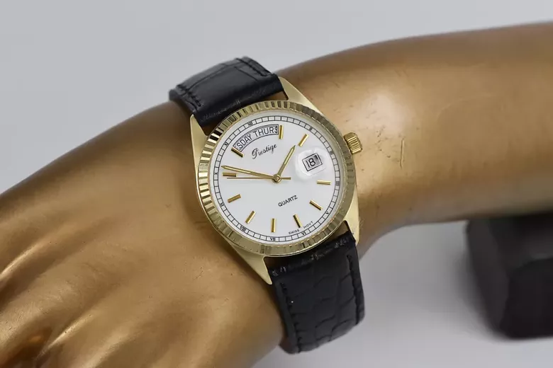 Montre hommes d'or Geneve ★ https://zlotychlopak.pl/fr/ ★ Pureté d'or 585 333 Low Price!