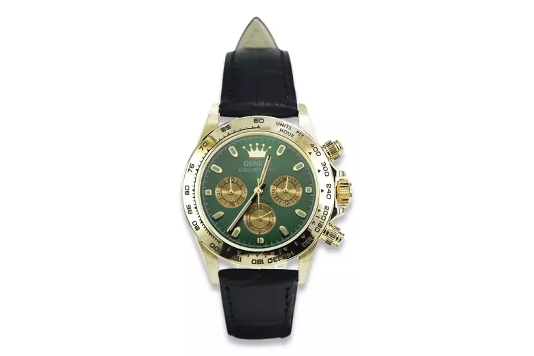 Reloj de oro para hombre Geneve ★ https://zlotychlopak.pl/es/ ★ Pureza del oro 585 333 ¡Precio bajo!