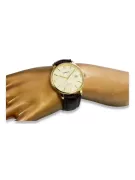 Gold men's watch Geneve ★ zlotychlopak.pl ★ Gold purity 585 333 Low Price!