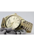 Gold men's watch Geneve ★ zlotychlopak.pl ★ Gold purity 585 333 Low Price!