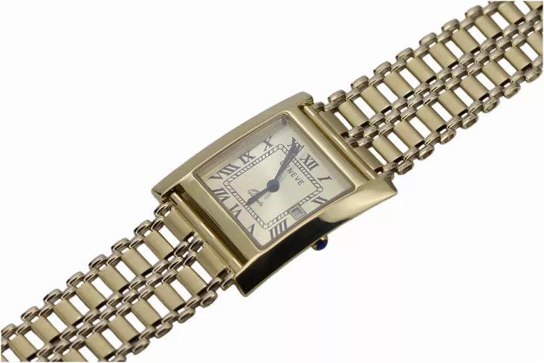 Reloj de oro para hombre Geneve ★ zlotychlopak.pl ★ Pureza de oro 585 333 Precio bajo!