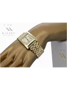 Gold men's watch Geneve ★ zlotychlopak.pl ★ Gold purity 585 333 Low Price!