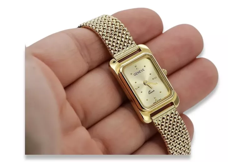 Reloj para hombres de oro Geneve ★ https://zlotychlopak.pl/es/ ★ Pureza de oro 585 333 Precio bajo!