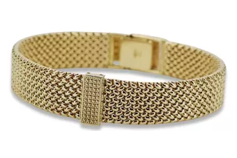 Lady Man 14k Braceletă de aur 585 ceas stil italian