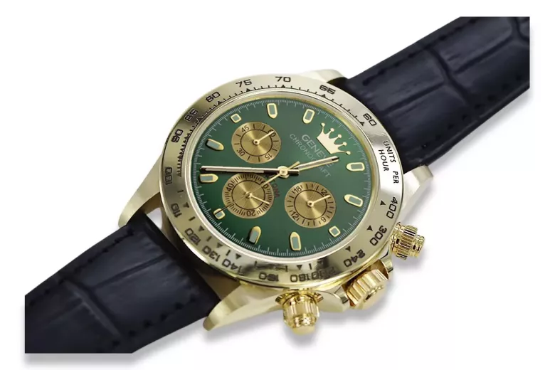 Montre hommes d'or Geneve ★ https://zlotychlopak.pl/fr/ ★ Pureté d'or 585 333 Low Price!