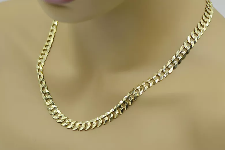 Yellow rose gold chain ★ russiangold.com ★ Gold 585 333 Low price