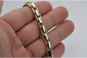 Гривна ★ от жълто розово злато russiangold.com ★ злато 585 333 Ниска цена