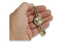 Yellow 14k gold lady round Geneve watch lw075ydy