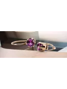 Amethyst Original Vintage 14K Rose Gold Inel Vintage style vec056r