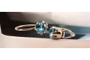 Style vintage Ring Aquamarine Original Vintage 14K Rose Gold vec056r