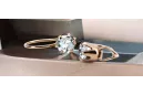 Ring Zircon Original Vintage 14K Rose Gold Vintage craft vec056r