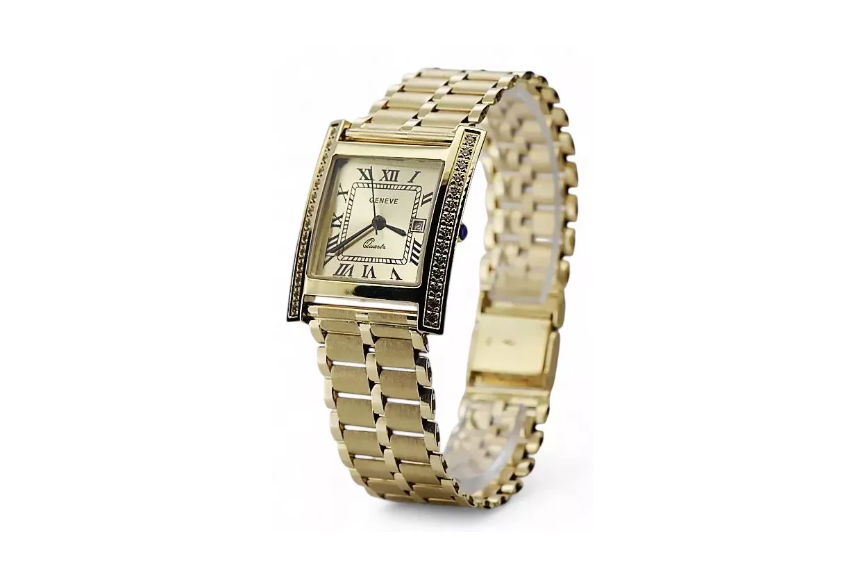 Goldene Herrenuhr Geneve ★ https://zlotychlopak.pl/de/ ★ Goldreinheit 585 333 Niedriger Preis!