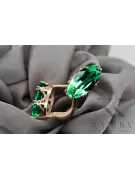 Style vintage Ring Emerald Original Vintage 14K Rose or vec021r