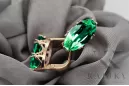 Vintage style Ring Emerald Original Vintage 14K Rose Gold vec021r