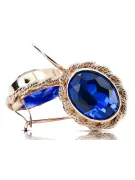 Vintage Jewlery earrings Sapphire 14K Rose Gold vec007r