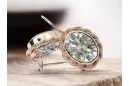 Zircon Original 14K Rose Gold Vintage earrings style vec007r