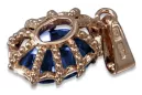 Pendant Sapphire Original Vintage 14K Rose Gold Vintage style vpc008r