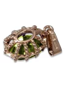 Pendentivul Galben Peridot Original Vintage 14K Rose Gold Vintage Vpc008r