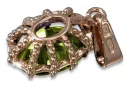 Anhänger gelb Peridot Original Vintage 14K Rose Gold Vintage Handwerk vpc008r