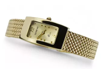 Jaune 14k 585 or Lady montre-bracelet Geneve lw090y&lbw003y