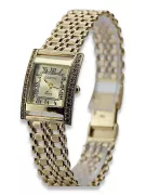 This is a 14K Geneva, Italian, zircon, gold watch