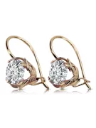 Винтаж Zircon 14K розовый золотой vec029r