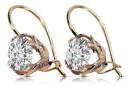 Pendientes Estilo vintage Zircon Original Vintage 14K Rose Gold vec029r