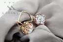 Ohrringe Vintage Stil Zircon Original Vintage 14K Rose Gold vec029r