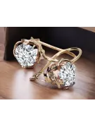 Ohrringe Vintage Stil Zircon Original Vintage 14K Rose Gold vec029r