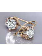 Сережки Vintage style Zircon Original Vintage 14K Rose Gold vec029r