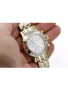 Италиански жълт златен мъжки часовник Geneve mw068y