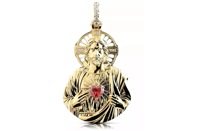 Jezus medallion icon pendant ★ zlotychlopak.pl ★ Gold 585 333 low price