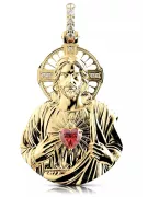 Colgante con icono de medallón de Jesús ★ https://zlotychlopak.pl/es/ ★ Oro 585 333 precio bajo