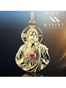 Colgante con icono de medallón de Jesús ★ https://zlotychlopak.pl/es/ ★ Oro 585 333 precio bajo