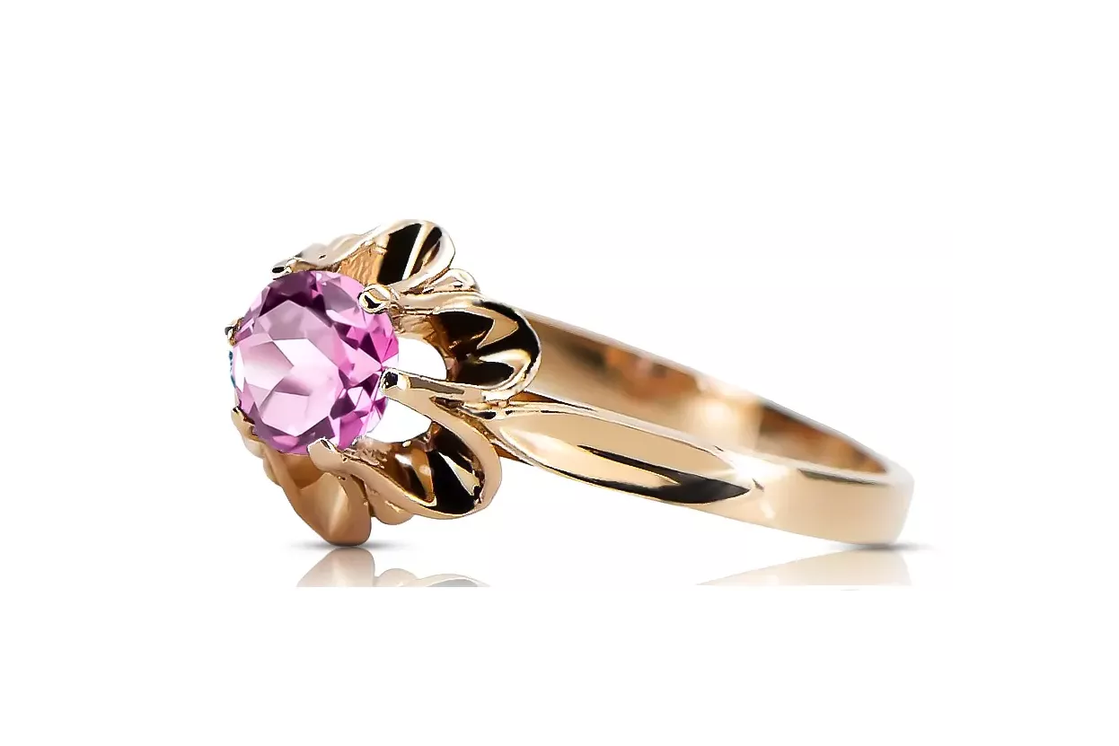 Ring Amethyst Original Vintage 14K Rose Gold Vintage vrc004r