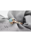 Inel Vintage Aquamarine Original Vintage 14K Rose Gold vrc004r