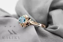 Vintage Ring Aquamarine Original 14K Rose Gold vrc004r