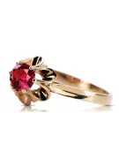 Ruby Original Vintage 14K Rose Gold Ring Vintage craft vrc004r