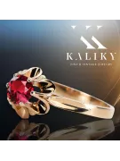 Ruby Original Vintage 14K Rose Gold Ring Vintage craft vrc004r