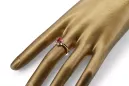 Rubin Original Vintage 14K Rose Gold Inel Vintage vrc004r