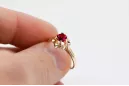 Ruby Original Vintage 14 Karat Roségold Ring Vintage Handwerk vrc004r