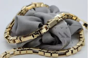 Unică 14k lanţ de ancoră de aur model nou Excelent! cc067y