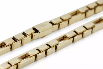 Unică 14k lanţ de ancoră de aur model nou Excelent! cc067y