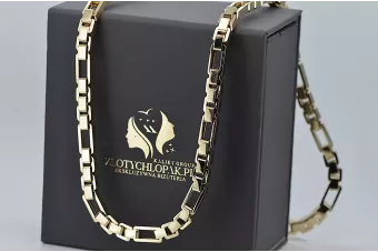 Unică 14k lanţ de ancoră de aur model nou Excelent! cc067y