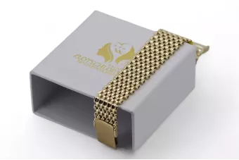 Жовтий 14k золото 585 Дивитися стиль браслет cob004y
