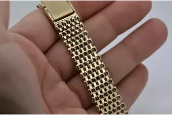 Жовтий рожевий золотий браслет ★ russiangold.com ★ Золота 585 333 Низька ціна