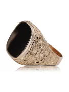 Bague de bijoux en or soviétique de rose russe