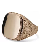 Bague de bijoux en or soviétique de rose russe